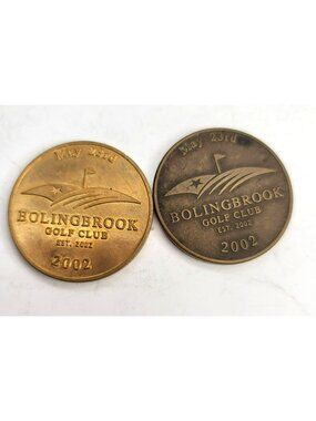 Bolingbrook Golf Tokens Vintage Lot Variety of Metal Colors Hoffman Mint SC829
